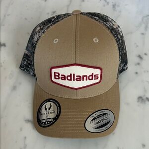 Classic Tan and Black Snapback Hat